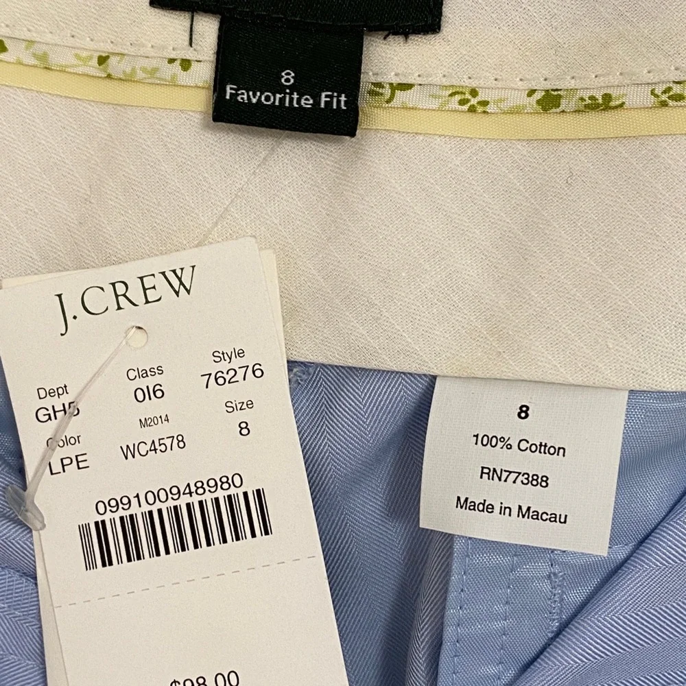 NWT NEW J CREW SUIT WITH FAVORITE FIT SHORTS NEW 6